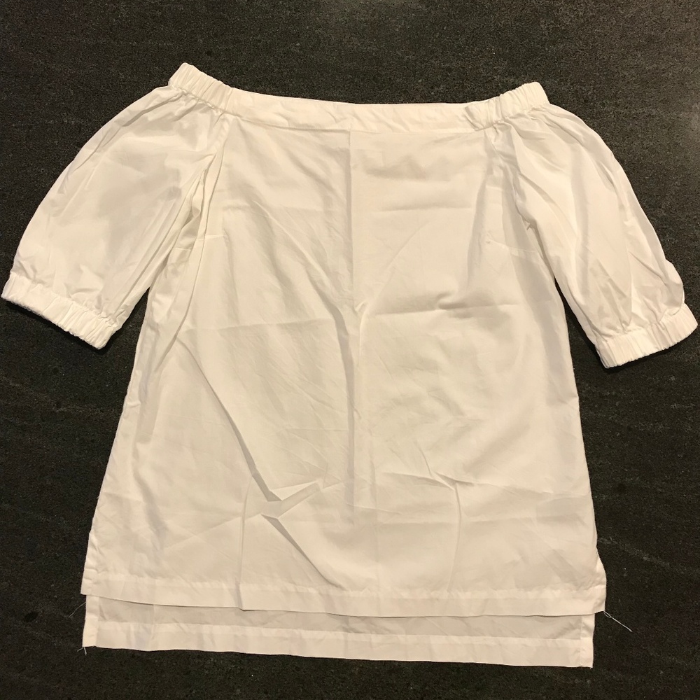 LAUREN WHITE OFF THE SHOULDER TUNIC